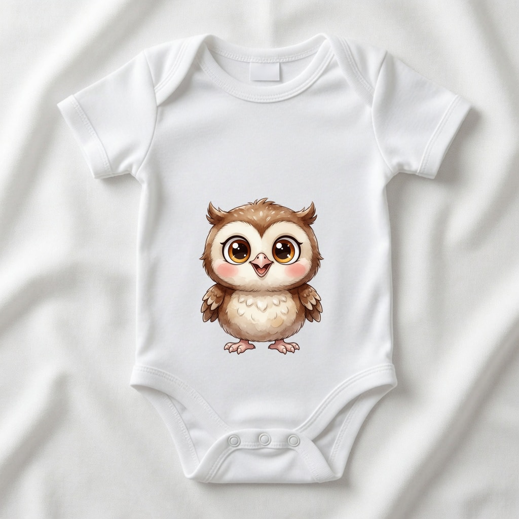 Body niemowlęce Szczęśliwe zwierzątka — Sowa