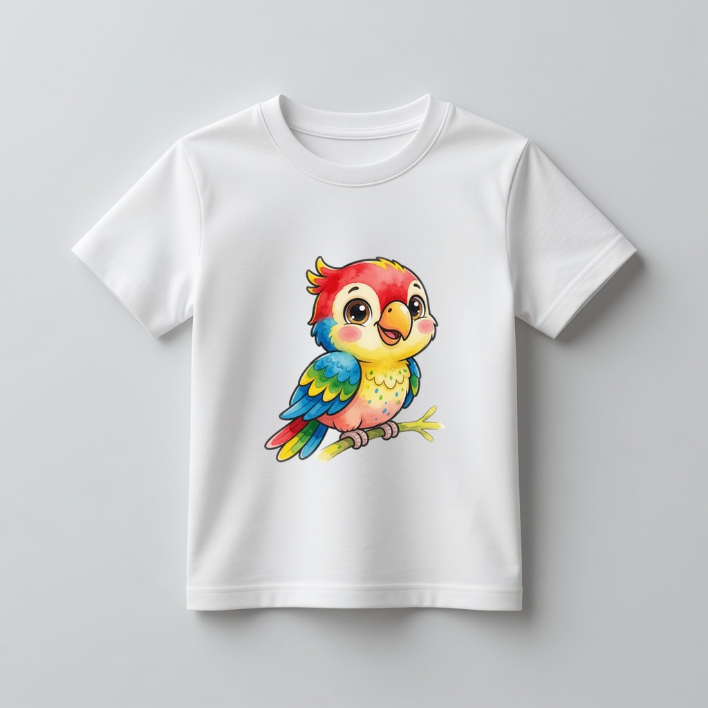 Koszulka kids — Papuga