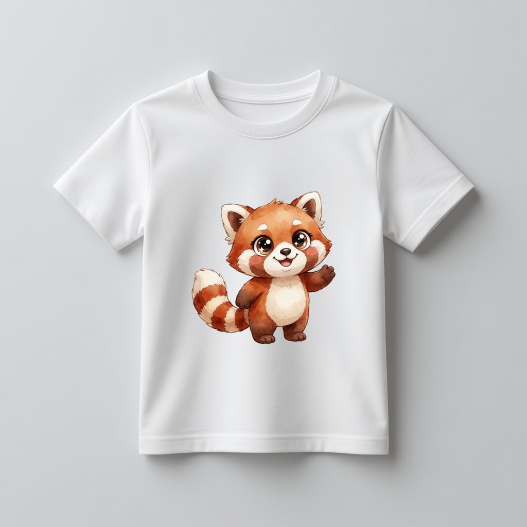 Koszulka kids — Czerwona panda