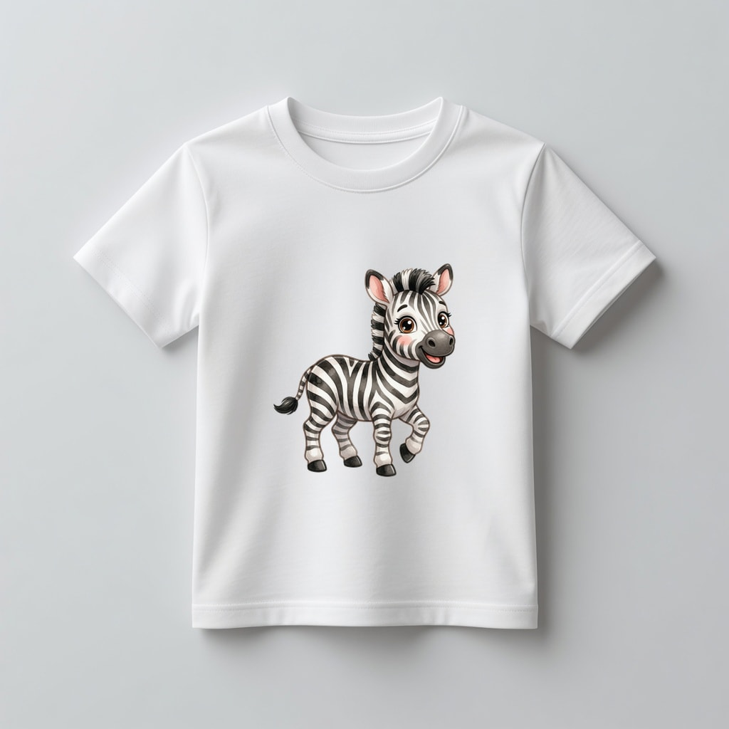 Koszulka kids Szczęśliwe zwierzątka — Zebra